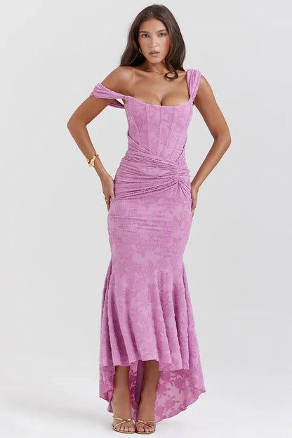 Koronkowa sukienka maxi Casandra