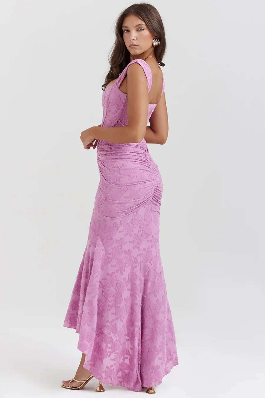 Koronkowa sukienka maxi Casandra