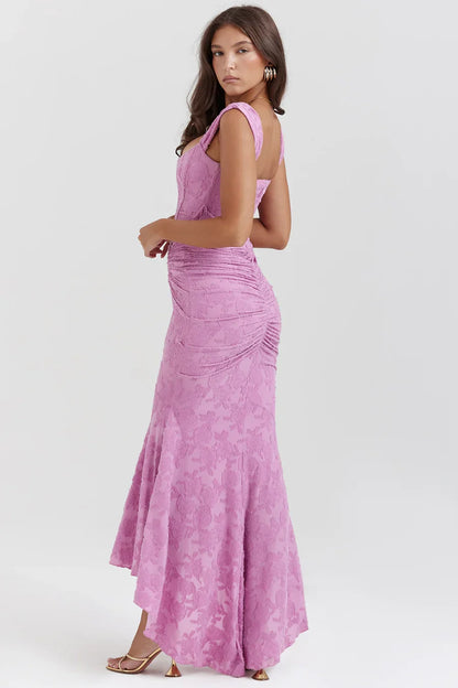 Koronkowa sukienka maxi Casandra
