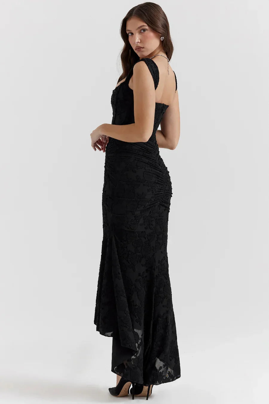 Koronkowa sukienka maxi Casandra