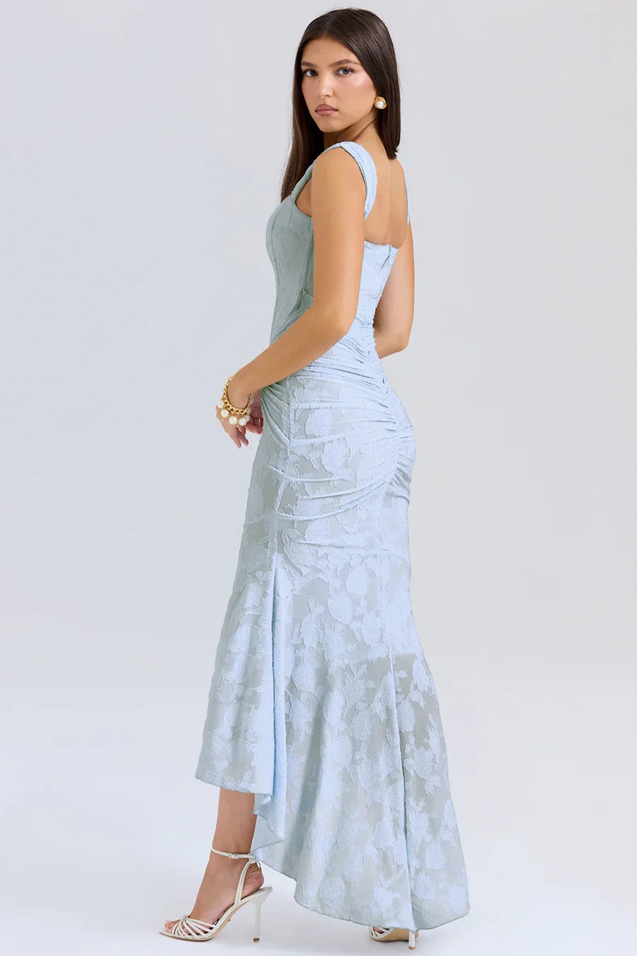 Koronkowa sukienka maxi Casandra