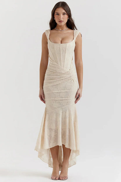 Koronkowa sukienka maxi Casandra