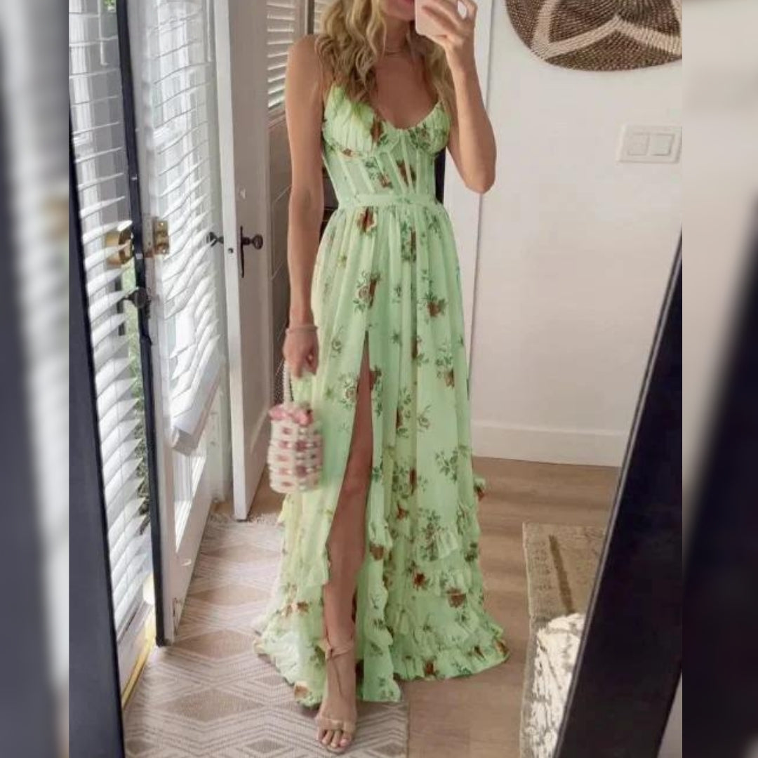 Justyna | Elegancka sukienka bez rękawów