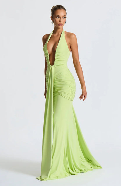 Sukienka maxi z satyny Daisy