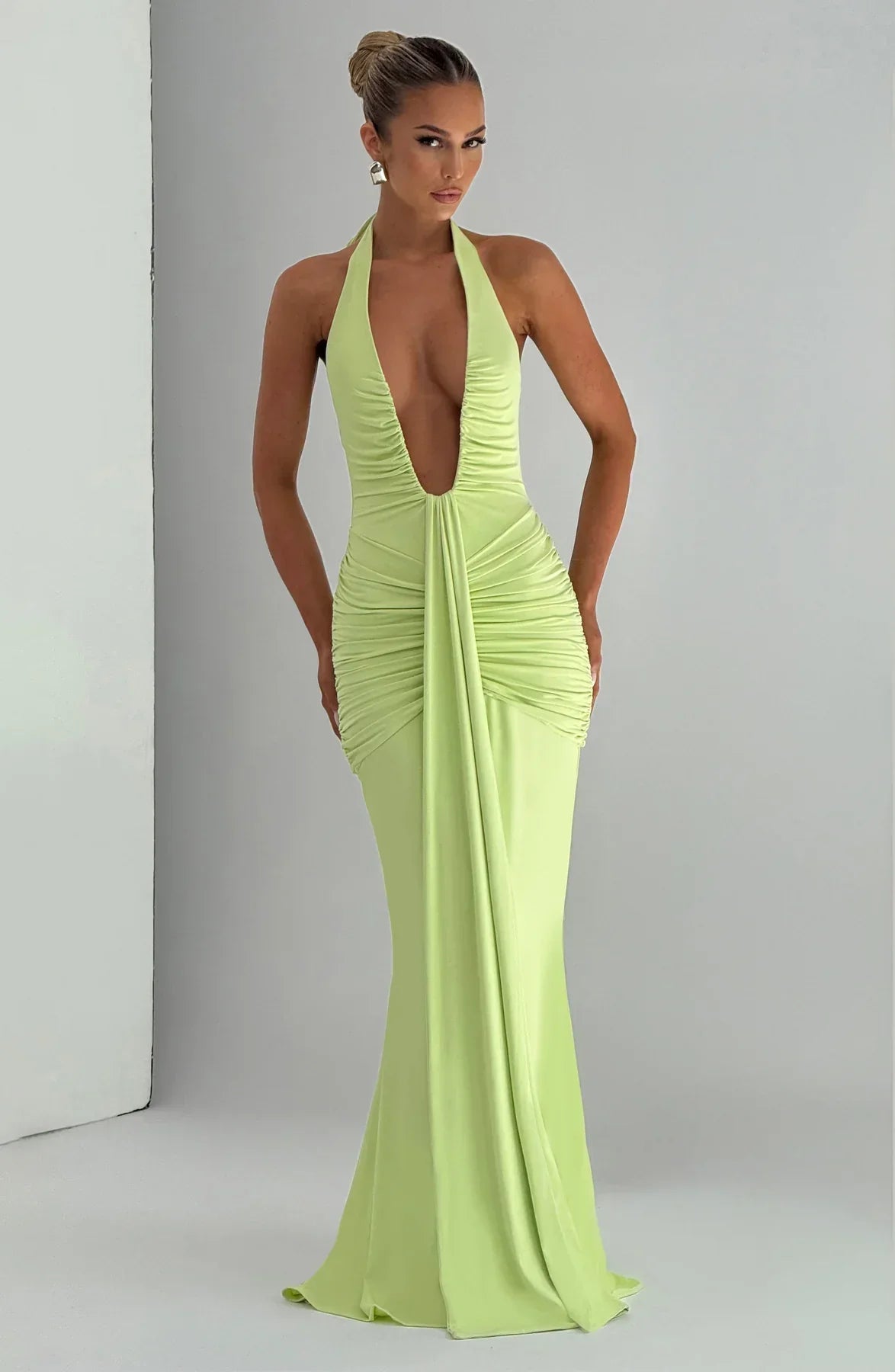 Sukienka maxi z satyny Daisy