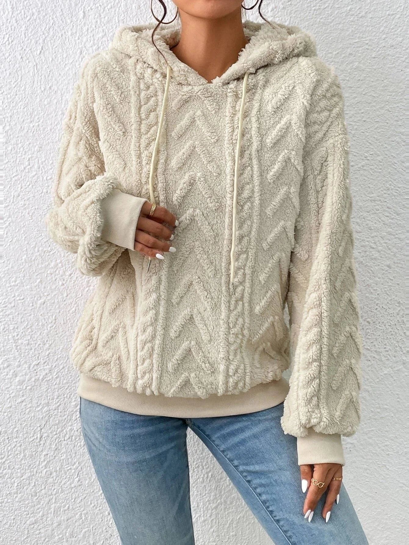 Dzianina The Chill Cocoon Bluza z kapturem