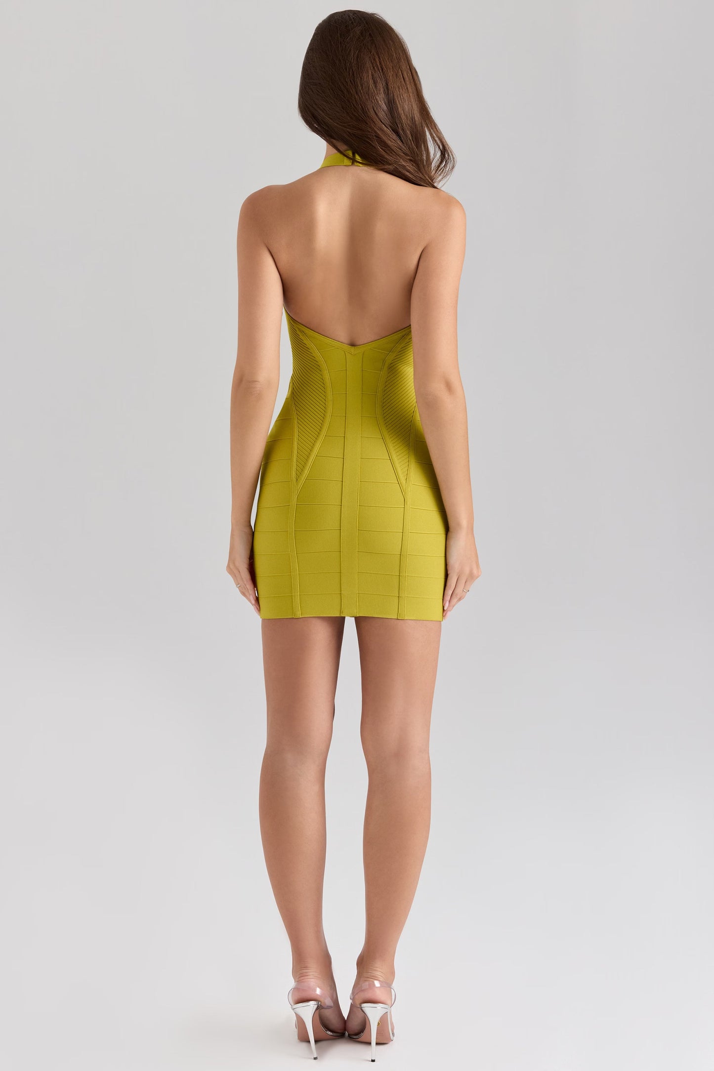 Sukienka mini Ava Contour z bandażem halter